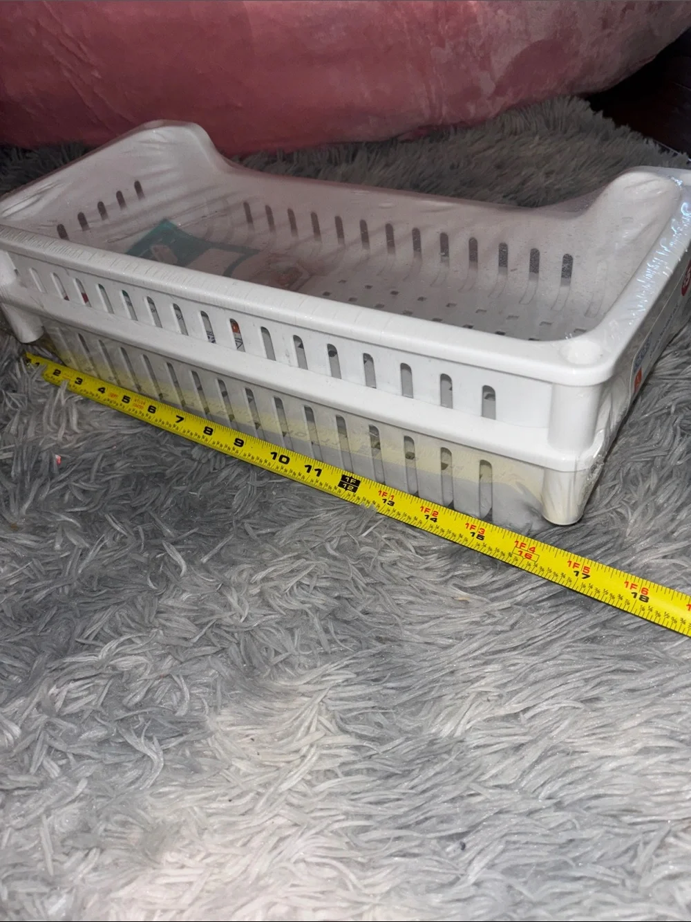 COS White Plastic Two-Stack Storage Rack - Picture 4 of 5